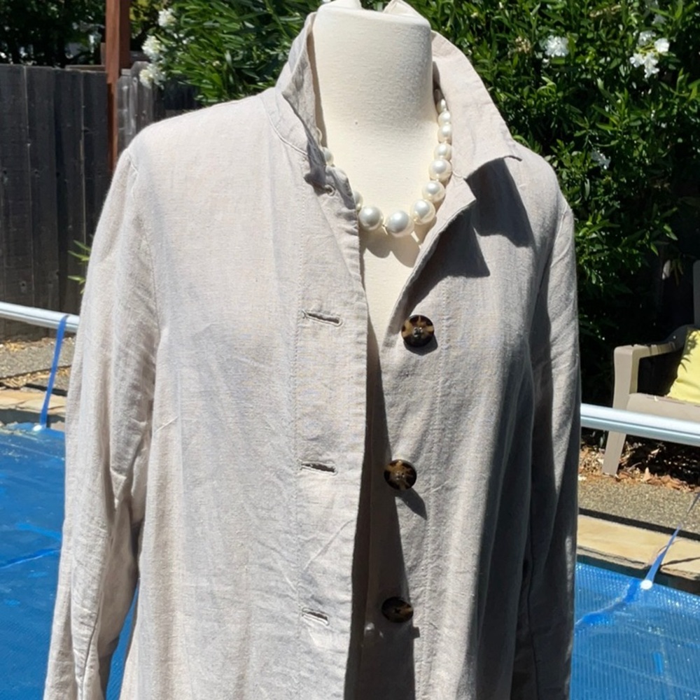 J. Jill Linen Coat - Picture 2 of 12
